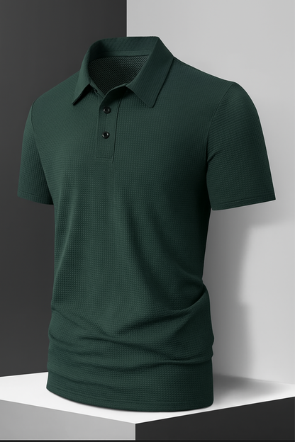 New Men's Casual Short Sleeve Polo Shirt, Solid Color, Breathable, Comfortable, Versatile for Summer