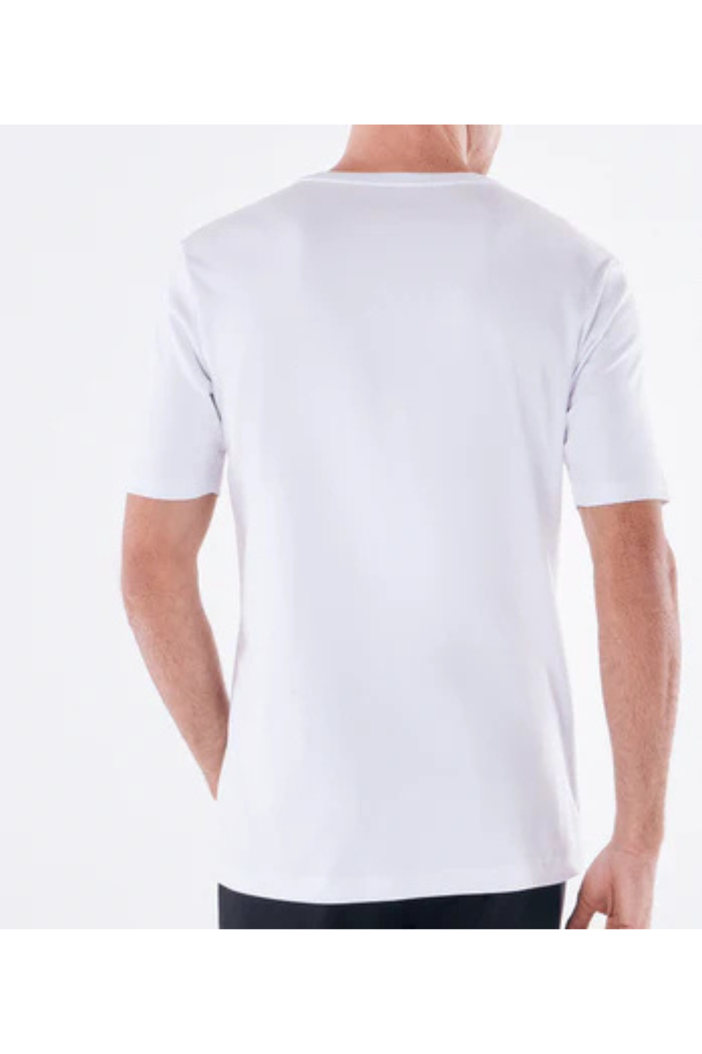 100% pure cotton summer high-end brand men's short sleeve round neck fashionable style half sleeved top breathable T-shirt