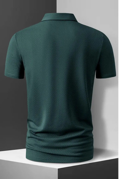 New Men's Casual Short Sleeve Polo Shirt, Solid Color, Breathable, Comfortable, Versatile for Summer
