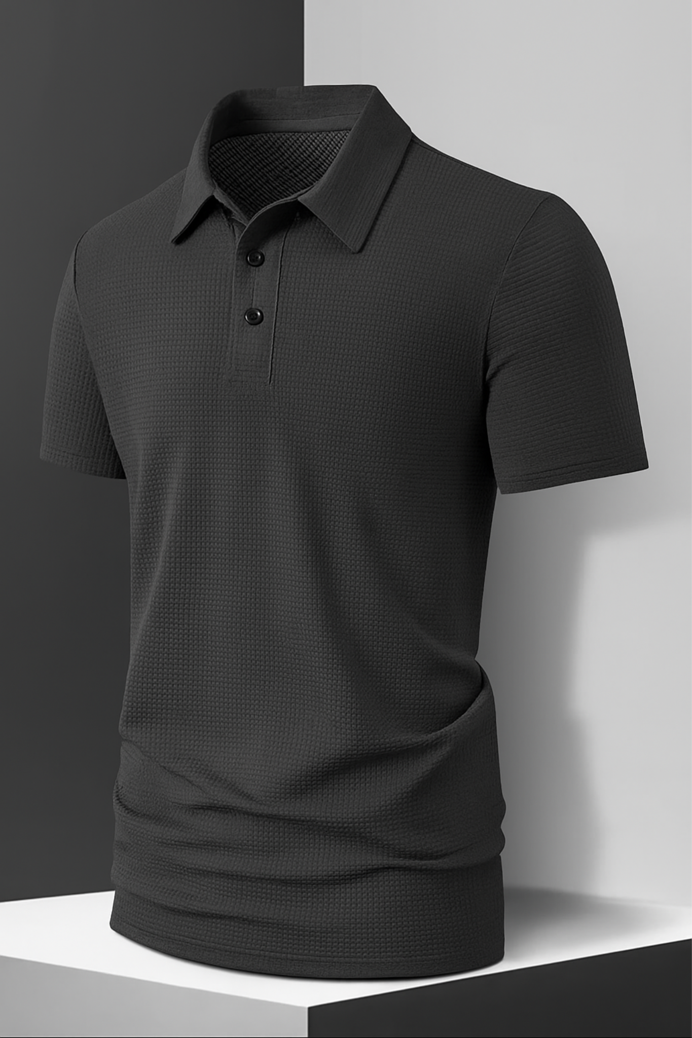 New Men's Casual Short Sleeve Polo Shirt, Solid Color, Breathable, Comfortable, Versatile for Summer