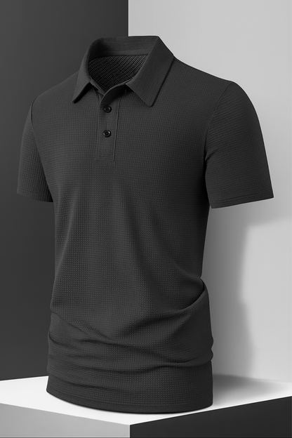 New Men's Casual Short Sleeve Polo Shirt, Solid Color, Breathable, Comfortable, Versatile for Summer