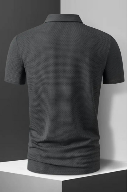 New Men's Casual Short Sleeve Polo Shirt, Solid Color, Breathable, Comfortable, Versatile for Summer