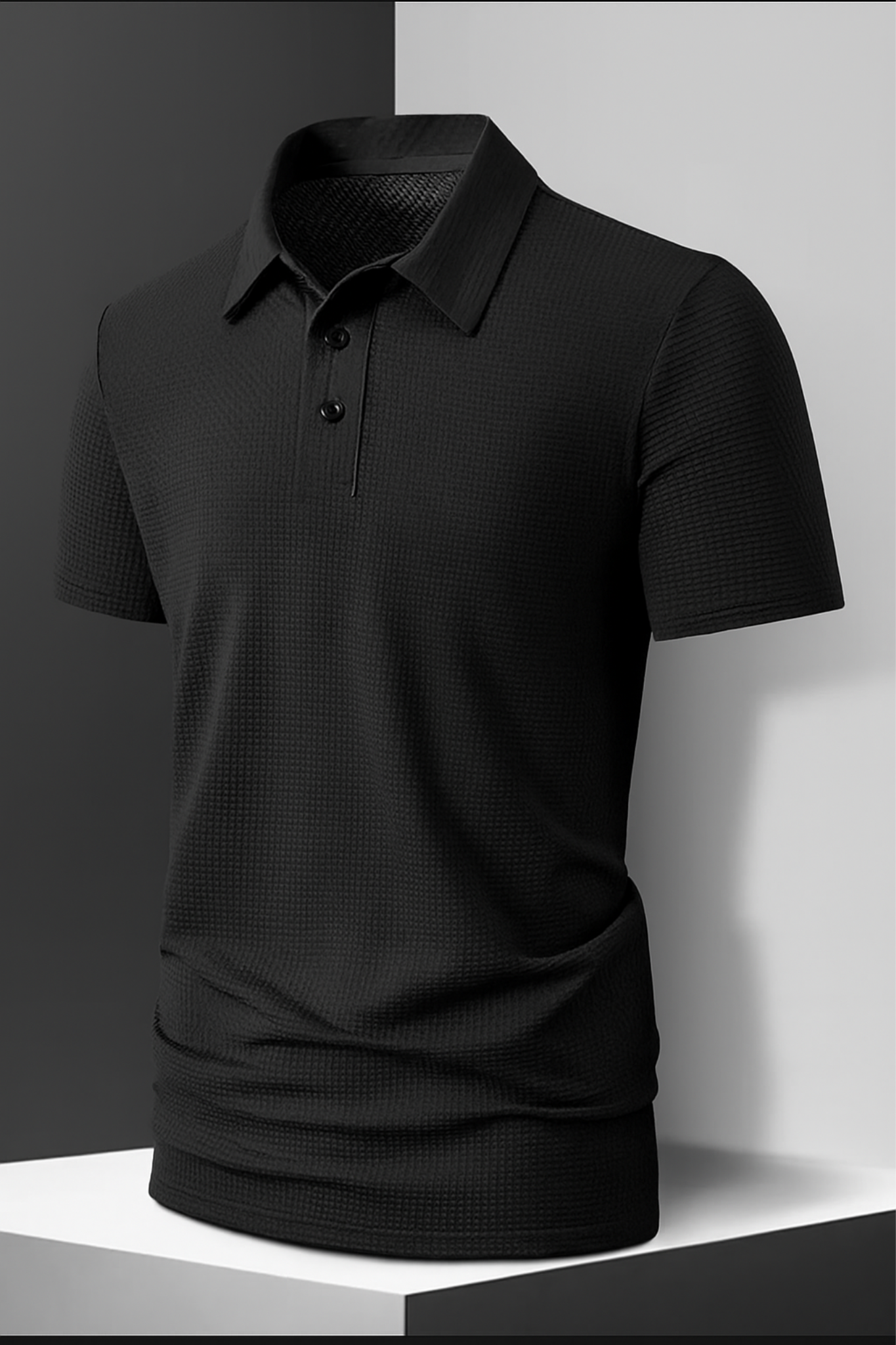 New Men's Casual Short Sleeve Polo Shirt, Solid Color, Breathable, Comfortable, Versatile for Summer