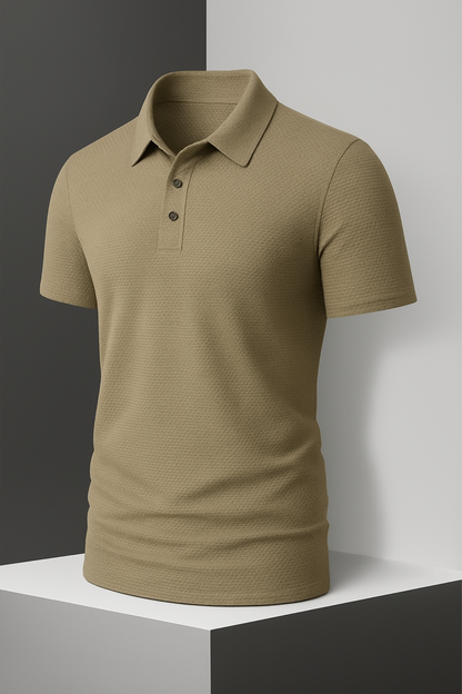 New Men's Casual Short Sleeve Polo Shirt, Solid Color, Breathable, Comfortable, Versatile for Summer