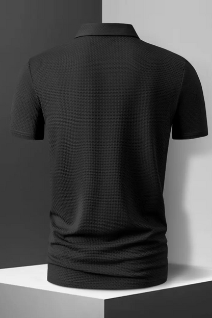 New Men's Casual Short Sleeve Polo Shirt, Solid Color, Breathable, Comfortable, Versatile for Summer