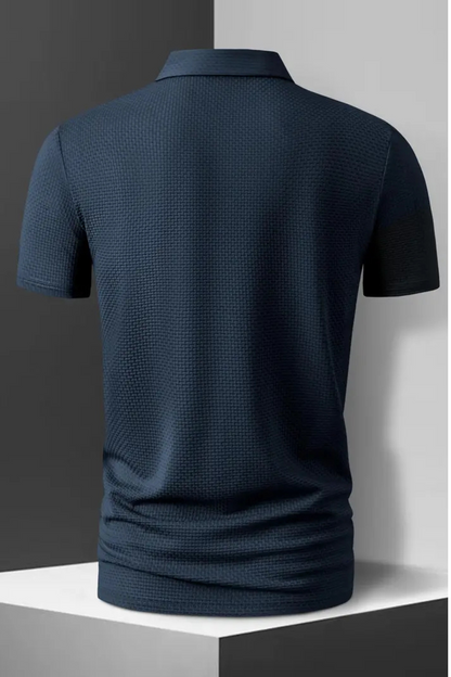 New Men's Casual Short Sleeve Polo Shirt, Solid Color, Breathable, Comfortable, Versatile for Summer