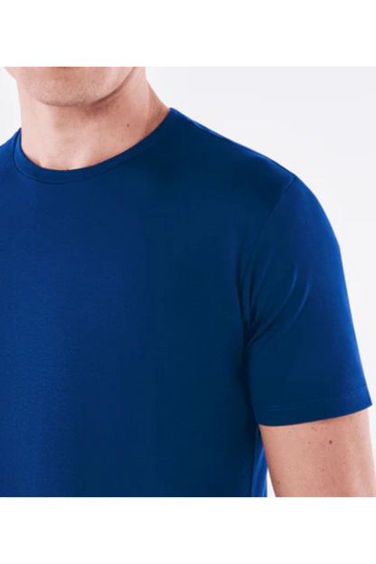 100% pure cotton summer high-end brand men's short sleeve round neck fashionable style half sleeved top breathable T-shirt